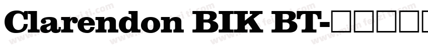 Clarendon BIK BT字体转换